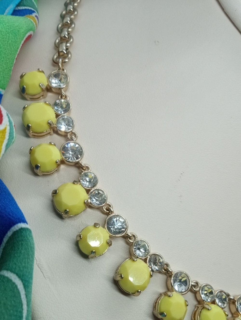 J.CREW MOSAIC ACRYLIC NECKLACE - Picture 5 of 10